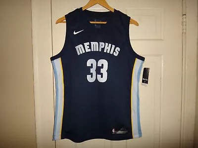 Youth L (14/16) Nike Marc Gasol Memphis Grizzlies Icon Edition Swingman Jersey • $27