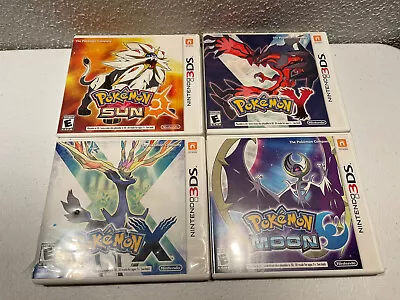 *NO GAMES* Pokemon 3DS Cases Only Sun Moon X Y #AG • $43