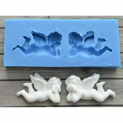 £3.25 • Buy Fondant Mould Baking Wedding DIY Silicone Mold Angel Baby Wings Cake Decorating
