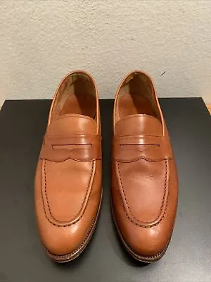 MEERMIN Mallorca Good Year Welter Penny Loafer Leather Shoes Mens 9 Uk 10 Us • $79