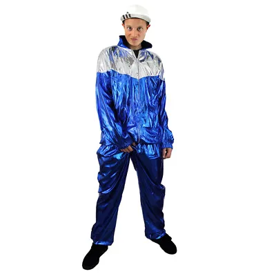 1980's Scouser Costume Tracksuit Shell Suit Chav Mens 80's Scouse Fancy Dress • £18.99