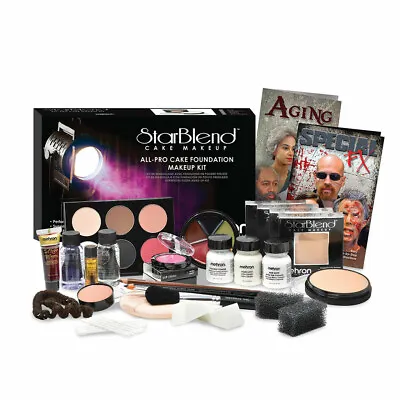 Mehron StarBlend All Pro Cake Makeup Kit HD Media TV Video Stage Movie Act Drama • $94