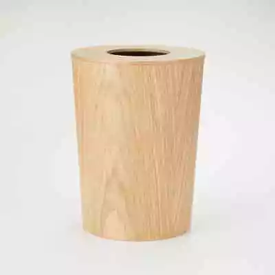 MUJI Wood Seamless Trash Can & Lid Oak Bending Diameter 9.25 Inches • $94.99