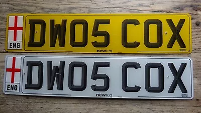 Cherished Private Car Registration Plate - DW 05 COX • £985