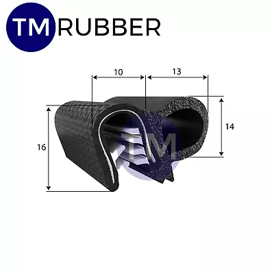$296 • Buy Pinchweld Rubber Door Seal Edge Trim Protector Ute Tool Box Canopy PW055P 