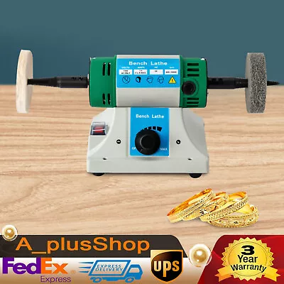 Variable Speed Bench Grinder Jewelry Polisher Polishing Machine Craft Buffing  • $57