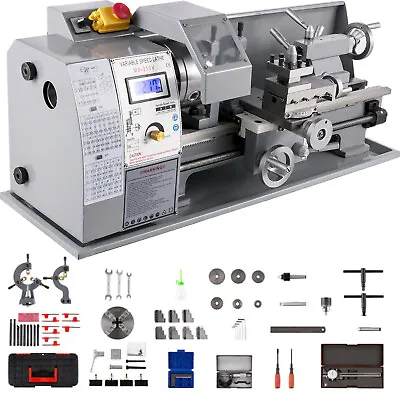 VEVOR 8 X16  Mini Metal Lathe 1100W Variable-Speed DC Motor Metalworking Tool • $1164.89