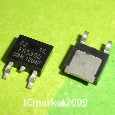 50 PCS IRFR5305 TO-252 FR5305 IRFR5305TRPBF P-Channel Power MOSFET Transistor • $9.49