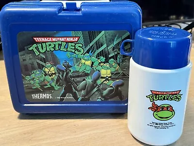 Vintage 1989 Mirage Studios Teenage Mutant Ninja Turtles Lunch Box W/THERMOS • $25