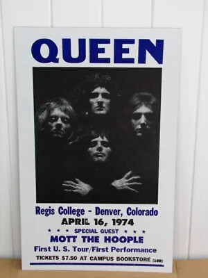 $21.99 • Buy Vintage Queen Concert Poster 1974 Denver, CO