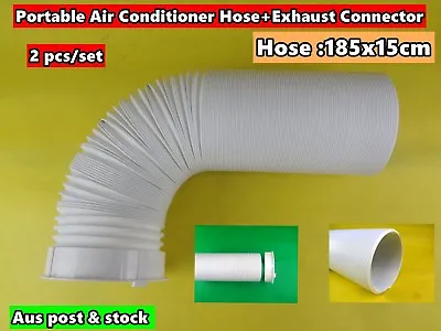 $62.10 • Buy 2PCs Portable Air Conditioner Spare Parts (Hose+Duct Connector) (185cmx15cm)