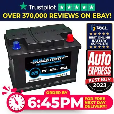 075 Car / Van High Power Battery Sealed 12V 4 Year Warranty NEXT DAY DEL • £53.81