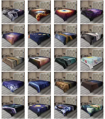 Ambesonne Star Flat Sheet Top Sheet Decorative Bedding 6 Sizes • $30.99