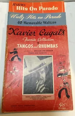 Xavier Cugat's Tangos & Rhumbas + Harms + Waltz  Hits On Parade  - Sheet Music  • $19.99