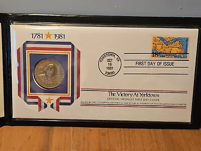 1981 The Victory At Yorktown Official  First Day Cover Medal Stamp (M.T.#10025) • $5.99