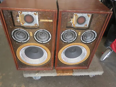 $150 • Buy Vintage The Fisher XP-4A Speakers With PIE PAN Woofers 1964