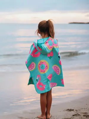 $15.49 • Buy NewLyfe Kids Hooded Beach Towel - Sand Free, Quick Dry, Lightweight Hoodie Towel