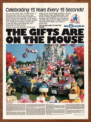 1987 Walt Disney World Vintage Print Ad/Poster Epcot Mickey Mouse Magic Kingdom  • $14.99
