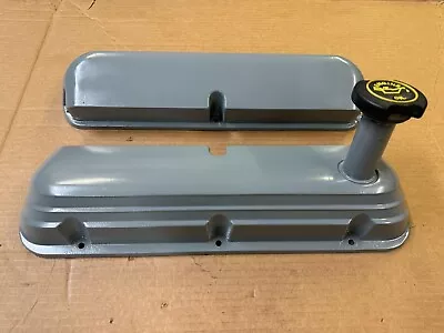 87-93 Ford Mustang Aluminum Valve Covers W/ Oil Cap & Baffle Cobra GT LX 5.0L • $150