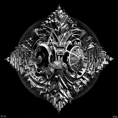 £24.99 • Buy MC Escher Tetrahedron Giclee Fine Art Print Paper Or Canvas Large Various Sizes