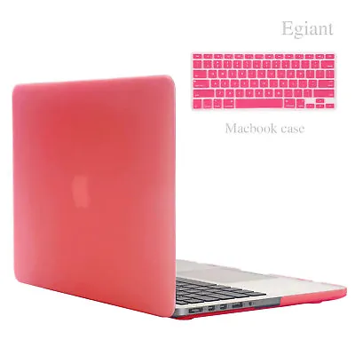 Rubberized PINK Hard Case Keyboard Cover For Apple Macbook PRO 15  Retina A1398 • $10.76