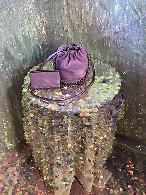 Marc Jacobs Regal Orchid Leather Bucket Bag & Wallet NWT • $425