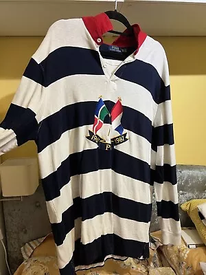 Ralph Lauren Polo Rugby Jersey Shirt Xxl Mens Authentic • £10