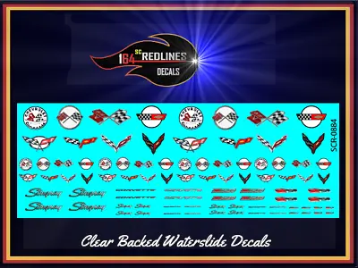 1/64  Corvette  Assorted Emblems Decal SCR-0884 • $6