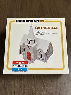 HO Cathedral Bachmann New Sealed #2800 Plasticville Building Kit Model Set • $18