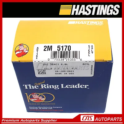 Hastings Piston Rings Fits 05-16 Cadillac Chevrolet GMC 6.0L V8 OHV • $72.96