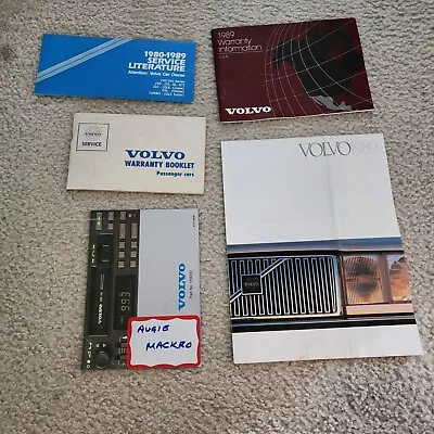 1989 Volvo 240 740 760 Brochure Booklets Everything Except Owners Manual • $89.71