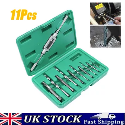 Steel 11pc/Set Damaged Broken Screw Extractor Drill Bit Bolt Stud Remover Tool • £7.99