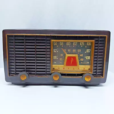 Vintage PHILCO B956 Vacuum Tube Radio AM FM Art Deco Antique 1953 • $99.95