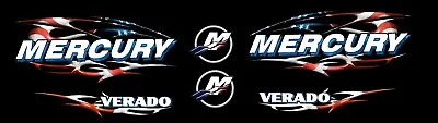 Mercury Verado Four Stroke American Flag 150 - 350hp Decal Kit • $75