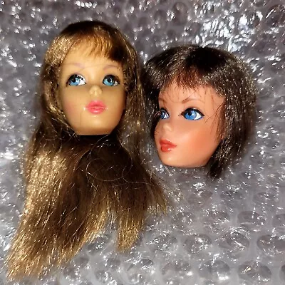 Mattel Barbie Vintage Mod Era Heads TLC Twist N Turn TNT Dramatic Living No Body • $14.99