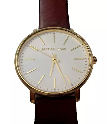 MICHAEL KORS MK-2749 Quartz All SS Gold Unisex Wristwatch • $29.95