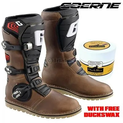 Gaerne Oiled Leather Trials Boots With FREE Duckswax And Applicator Sponge • $337.26