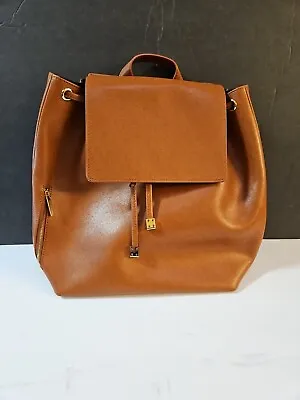 Barneys New York Brown Leather Backpack • $36.99