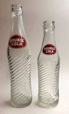 Vintage 7 Oz + 10 Oz Soda Bottle Lot Of 2 / Double Cola / 1960 • $14.95