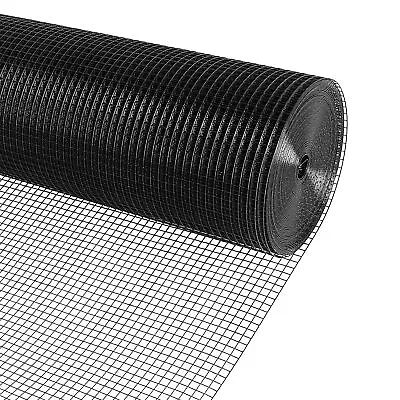 Black Vinyl Coated Hardware Cloth 1/2 In 24”X100’ 19 Gauge Welded Wire Fencing • $124.43