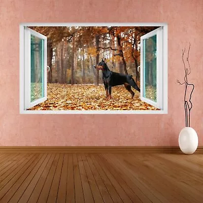 £23.99 • Buy Doberman Pinscher Dog Animal 3D Wall Sticker Mural Decal Kids Bedroom CS42
