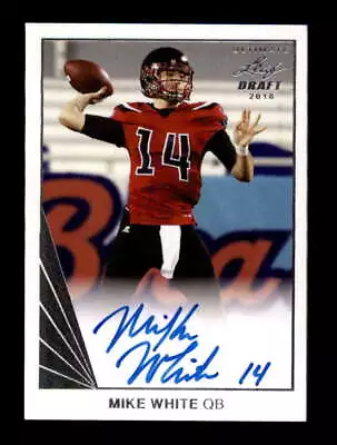 Mike White 2018 Leaf Ultimate Draft Rookie Autograph Auto Rc Bf3923 • $14.99