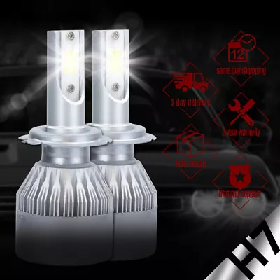 CREE H7 LED Headlight Kit 1020W 153000LM High Low Beam Bulbs White Lamp 6500K HI • $15.98