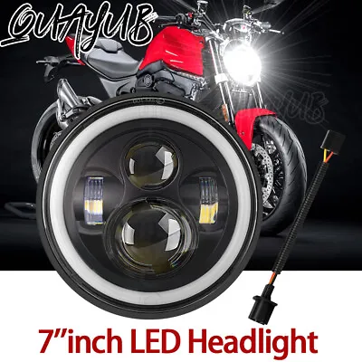 7'' Inch LED Headlight For Ducati Monster 1000 900 800 750 695 600 620 S4 S4R US • $53.72