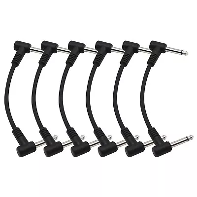 $11.99 • Buy Hakka 6 Pack 6'' Guitar Effect Pedal Board 1/4 Instrument Patch Cord Cables