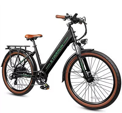 26'' STARRUN Electric Bikes 25Mph 850W Ebikes For Adults 7 Speed 48V 12AH R26 • $599