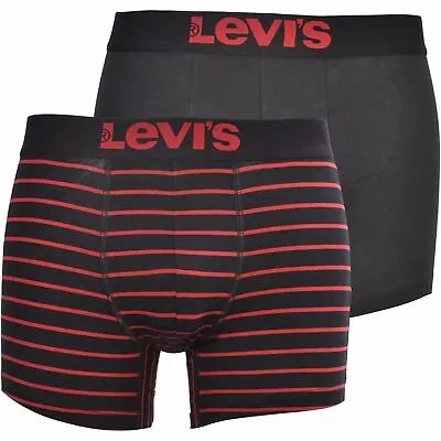 £14.79 • Buy Levi's 2-Pack Vintage Stripe Men's Boxer Briefs, Red/Black Lewis