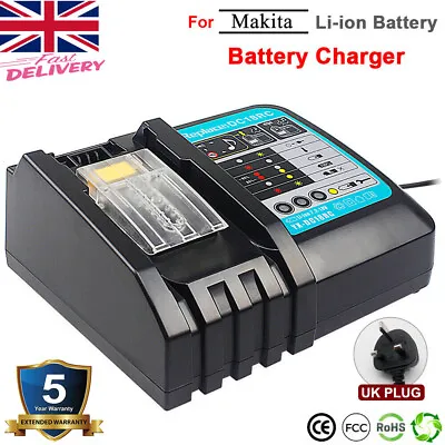 Fast Battery Charger Fit For Makita BL1830 BL1840 BL1850 7.2V-18V 3A LCD Display • £17.99