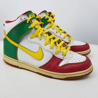 Nike Dunk High 6.0 Rasta Multicolor High Top Sneaker Shoes • $60