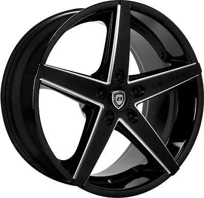 22 Inch 22x9 Lexani R4 BLACK MILLED Wheels Rims 5x120 +15 • $1978.08